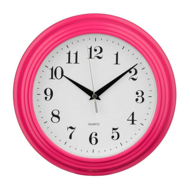 Image of Premier Housewares Maison by Premier Hot Pink Round Wall Clock Pink