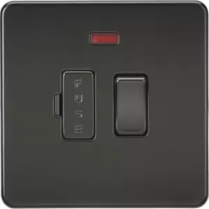 Image of MLA Knightsbridge 13A Switched Fused Spur Unit With Neon Matt Black - SF6300NMBB