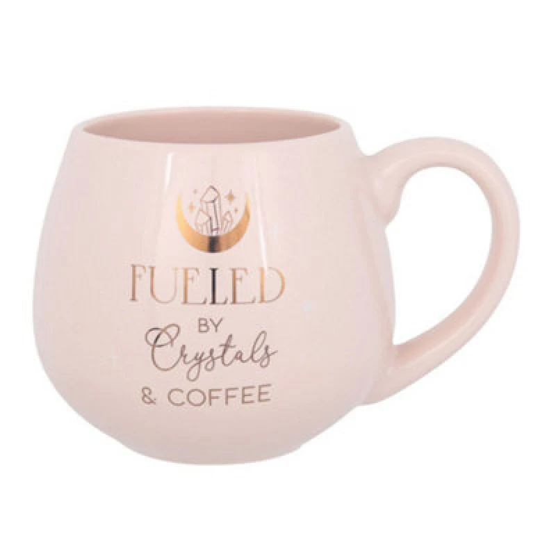 Image of Something Different Something Different Crystals And Coffee Round Mug in Pink Pink One Size Unisex 5063425429004