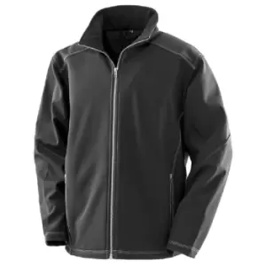 Image of Result Mens Work-Guard Softshell Jacket (L) (Black)