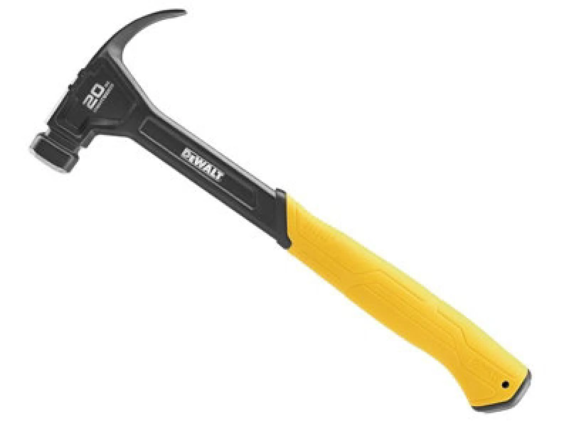 Image of DEWALT DWHT51009-0 Curve Claw Smooth Face Hammer 567g (20oz) DHT051009 - DEWALT IN-AW-DWHT51009-0