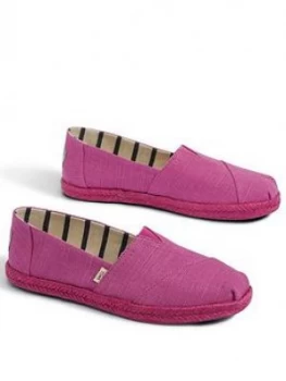 Image of Toms Alpargata Vegan Espadrille - Purple, Rose Violet, Size 4, Women