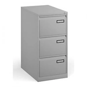 Image of Bisley Filing Cabinet with 3 Lockable Drawers PSF3 470 x 622 x 1016mm Goose Grey
