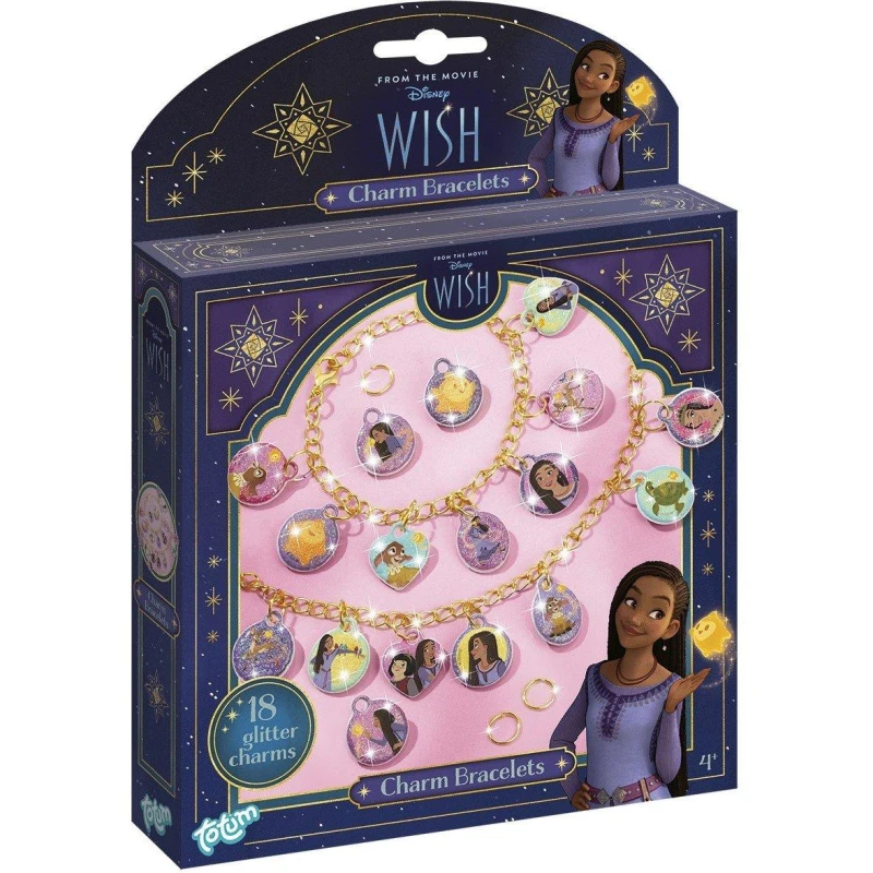 Image of totum Disney Wish Glitter Charm Bracelets Multi unisex One size