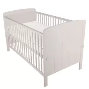 Image of Juliet Cot Bed with CuddleCo Harmony Sprung Mattress Dove Grey
