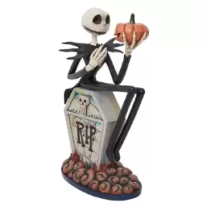 Image of Disney Traditions 6010866 Jack Skellington On Gravestone - P01495
