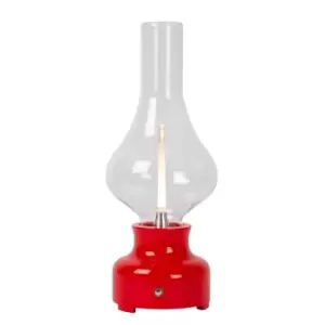 Image of Jason Retro Table Lamp - LED Dim. - 1x2W 3000K - 3 StepDim - Red