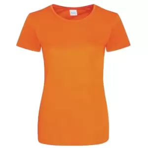 Image of AWDis Just Cool Womens/Ladies Girlie Smooth T-Shirt (L) (Orange Crush)