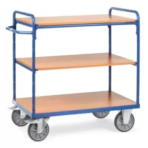 Image of Heavy Duty Shelf Trolley 3 Tier 1000 X 700 X 1152mm High - 600kg Capacity