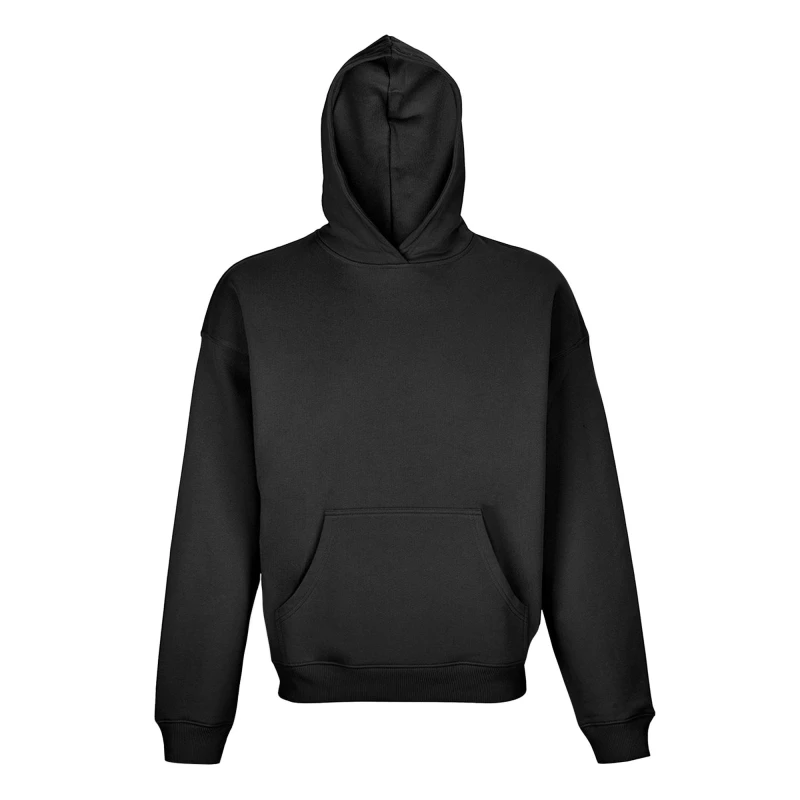 Image of SOL'S Mens Connor Oversized Hoodie in Black Size: XS Black Male XS