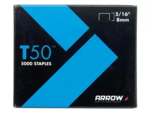 Image of Arrow T50516 Box of 5000 8mm - 5/16in T50 Staples