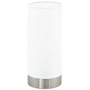 Image of Damasco Cylindrical Table Lamp Chrome - Eglo