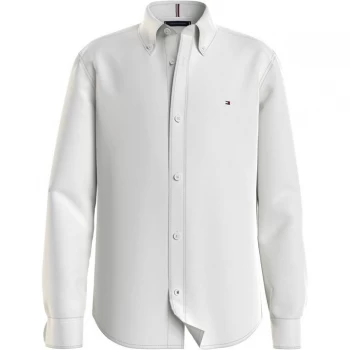 Image of Tommy Hilfiger Boys Stretch Oxford Shirt L/S - White YBR