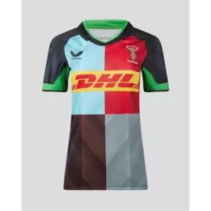 Image of Castore Harlequins Home Shirt 2023 2024 Womens - Black