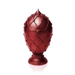 Image of Red Metallic Faberge Egg Large Candle