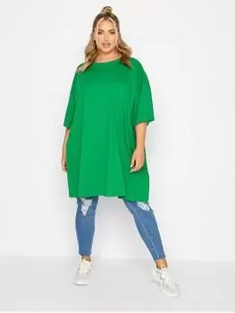 Image of Yours Oversized Tunic. Green, Size 26-28, Women