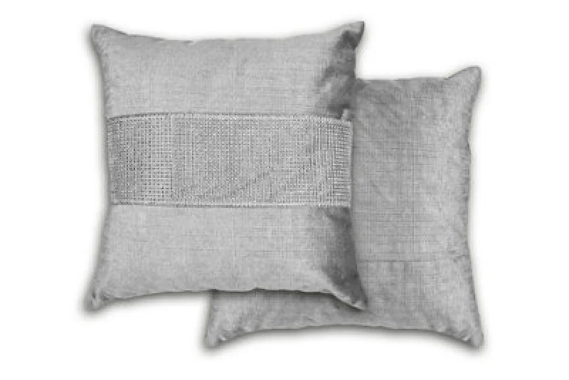 Image of Melia Cushion Cover In Silver Grey