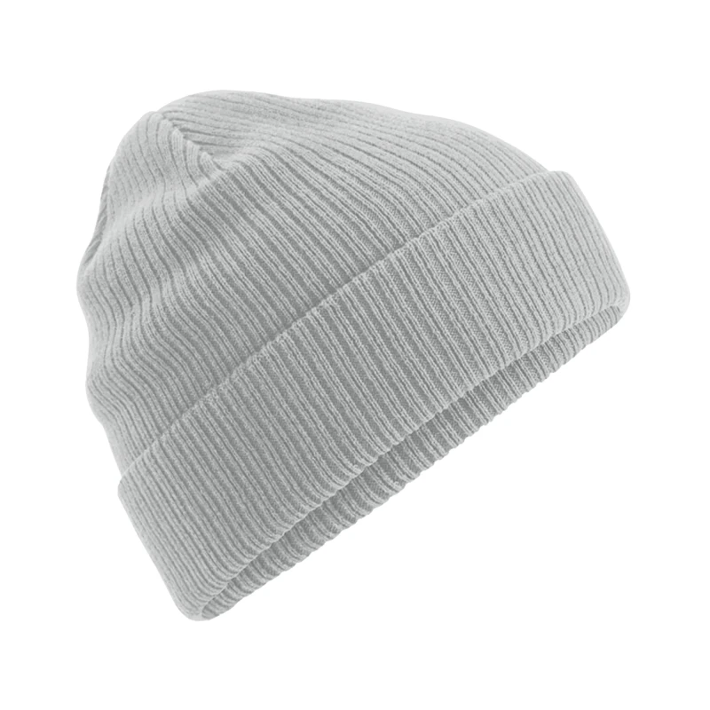 Image of Beechfield Beechfield Men Cotton Beanie in Light Grey Light Grey One Size Male 5063425451357