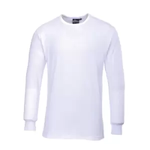 Image of Portwest Thermal Long Sleeve T Shirt White S