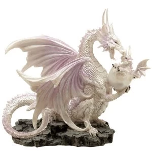 Image of Ice Mother Fantasy Winter Warrior Dragon Figurine