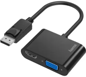 Image of HAMA Essential Line 2-in-1 DisplayPort to HDMI & VGA Adapter