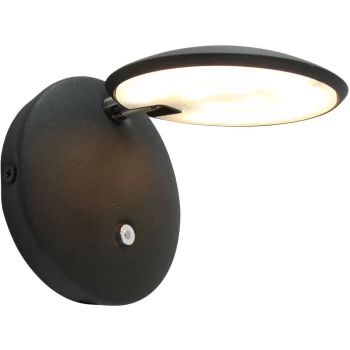 Image of Sienna Lighting - Sienna Zenith Integrated LED Wall Light Black Matt, Plastic Matt