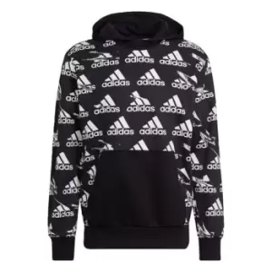 Image of adidas Essentials Brandlove French Terry Hoodie Mens - Black