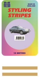 Image of Double Stripe - Gold - 2mm - 10m Length- CASTLE PROMOTIONS- CPS03G