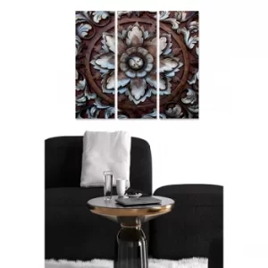 Image of MDF9611091 Multicolor Decorative MDF Painting (3 Pieces)
