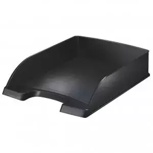 Image of Leitz Style Letter Tray A4 - Satin Black - Outer carton of 5 52540094