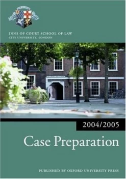 Image of Case Preparation by C. J. W Allen and Nigel Duncan and Inns of Court School of Law Paperback