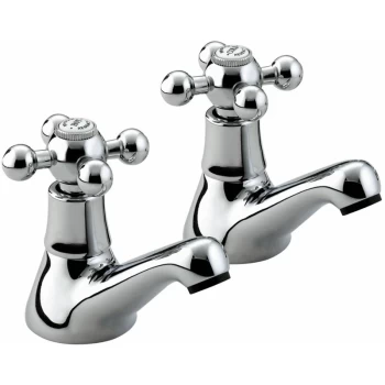 Image of Regency Basin Taps - Chrome Plated - Bristan