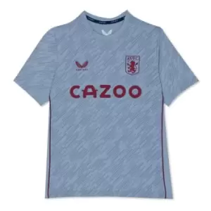 Image of Castore Aston Villa Players Short Sleeve T Shirt Juniors - Blue