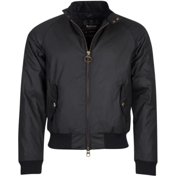 Image of Barbour International Merchant Wax Jacket - Black BK71