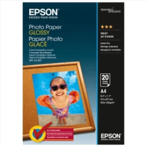 Image of Epson C13S042538 A4 Glossy Photo Paper 200g x20