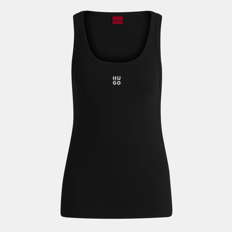 Image of Hugo Womens Tank Top Vest Tank Tops XS Black 63581403310