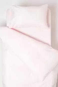 Image of Cotton Stripe Cot Bed Duvet Cover Set 330 Thread Count