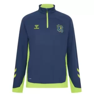 Image of Hummel Hashtag United Zip Top Mens - Blue