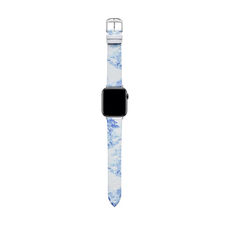 Image of Ted Baker Apple Watch Strap - Blue Blue One Size