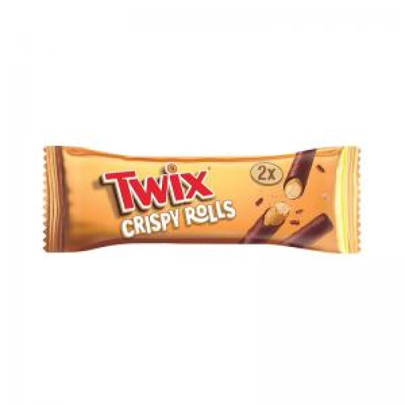 Image of Twix Mars Twix Chocolate + Caramel Crispy Rolls 22.5g (Pack of 24) 125861 125861