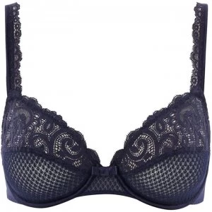 Image of Maison Lejaby Gaby Full Cup Underwire Bra - Navy