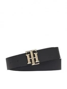 Image of Tommy Hilfiger Logo Reversible Belt 3.0 - Black