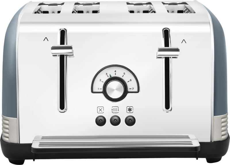 Image of Morphy Richards Venture Retro 240335 4 Slice Toaster - Basalt