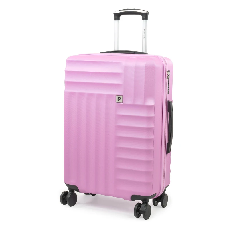 Image of Pierre Cardin Soleil Hard Shell Suitcase Medium Wheeled Luggage Fondant Pink unisex Medium