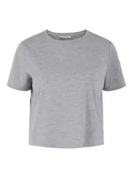 Image of PIECES Cropped Top Women Grey