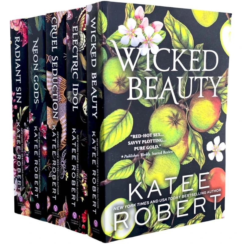 Image of Dark Olympus Series 5 Book Set Katee Robert Neon Gods Electric Idol Wicked Beauty Radiant Sin Cruel Seduction Katee Robert Books