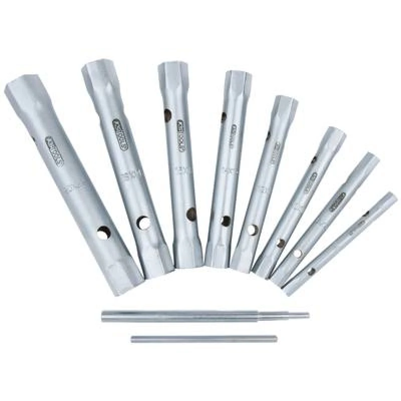 Image of KS TOOLS 518.0900 Socket set Chrome Vanadium Steel, without ratchet function Chrome Vanadium Steel Socket set (5840)