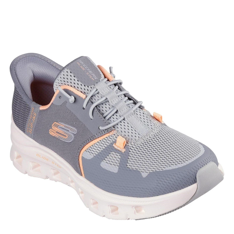 Image of Skechers Glide-Step Pro Slip On Runners Womens - Grey Grey 5