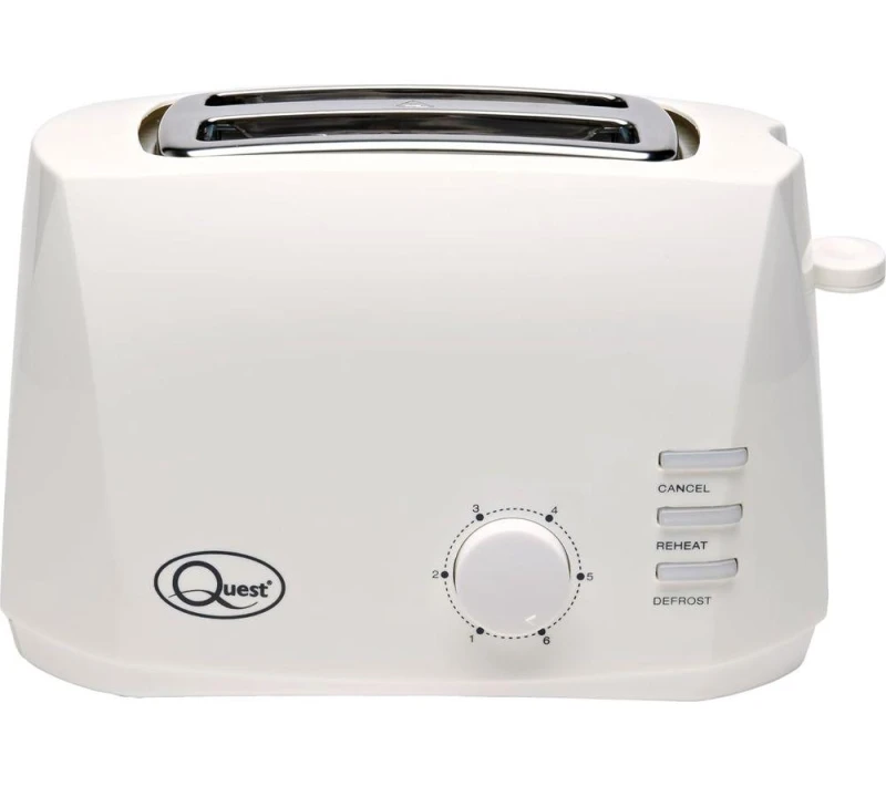 Image of QUEST 34919 2-Slice Toaster - White 5025301349196