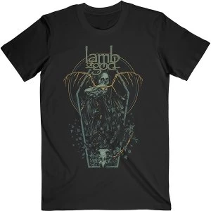 Image of Lamb Of God - Coffin Kopia Unisex Medium T-Shirt - Black